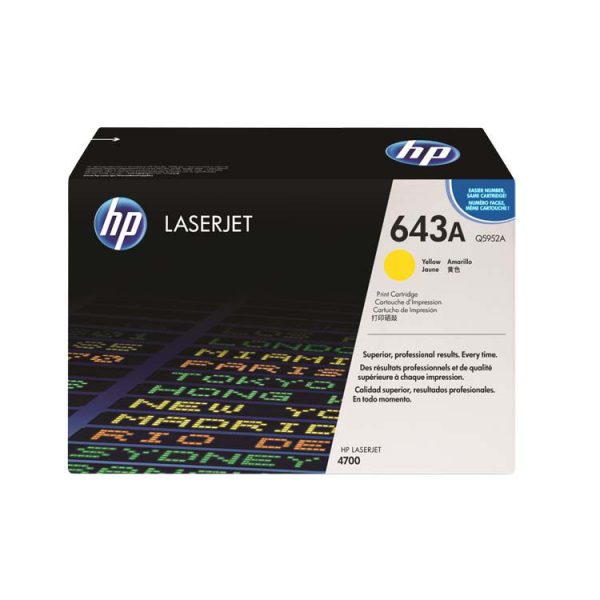 Tóner Hp 643A (Q5952A) Yellow
