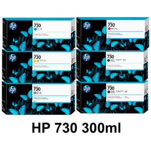 Tinta Hp P2V69A 730 300ml CYAN, MATTE BLACK ,PHOTO BLACK, MAGENTA,YELLOW,GRAY Original